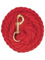 Cotton Lead Rope - Solid red