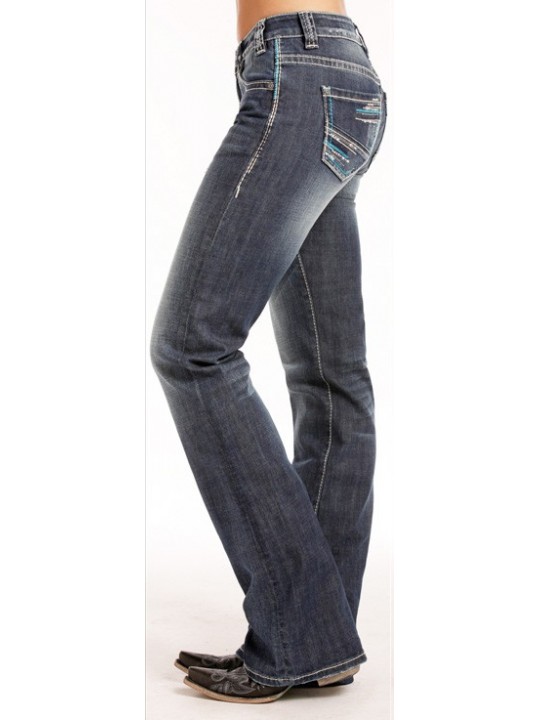 Rock & Roll Cowgirl Riding Jeans 4607