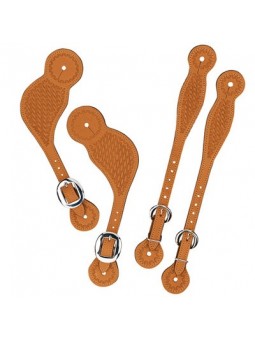 Basketweave Spur Straps