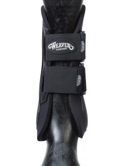 Open Front Hard Shell Boots black