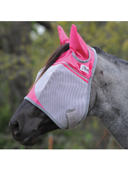Crusader Fly Mask w. Ears Pink
