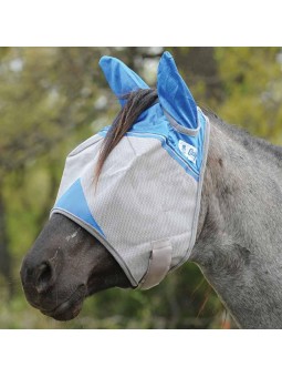 Crusader Fly Mask w. Ears blue