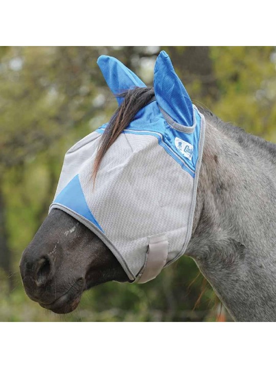 Crusader Fly Mask w. Ears blue