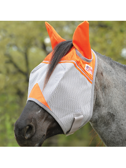 Crusader Fly Mask w. Ears Orange
