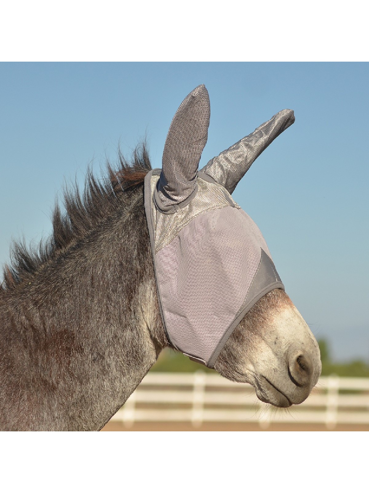 Crusader Fly Mask w. Ears for Donkey