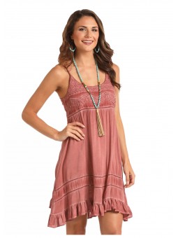Spray Wash Strap Dress