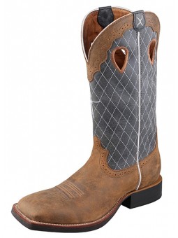 Twisted X Ruff Stock Boot MRS0027 Westernstiefel blau/braun