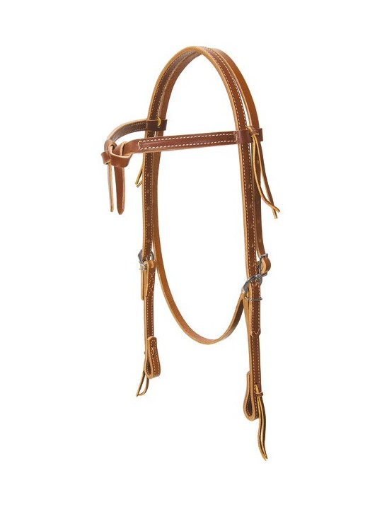 Deluxe Latigo Leather Knotted Headstall