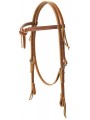 Deluxe Latigo Leather Knotted Headstall