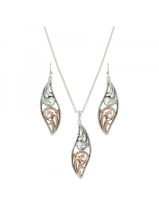 MONTANA SILVERSMITHS Meet at the Gates Filigree Jewelry Set JS3959