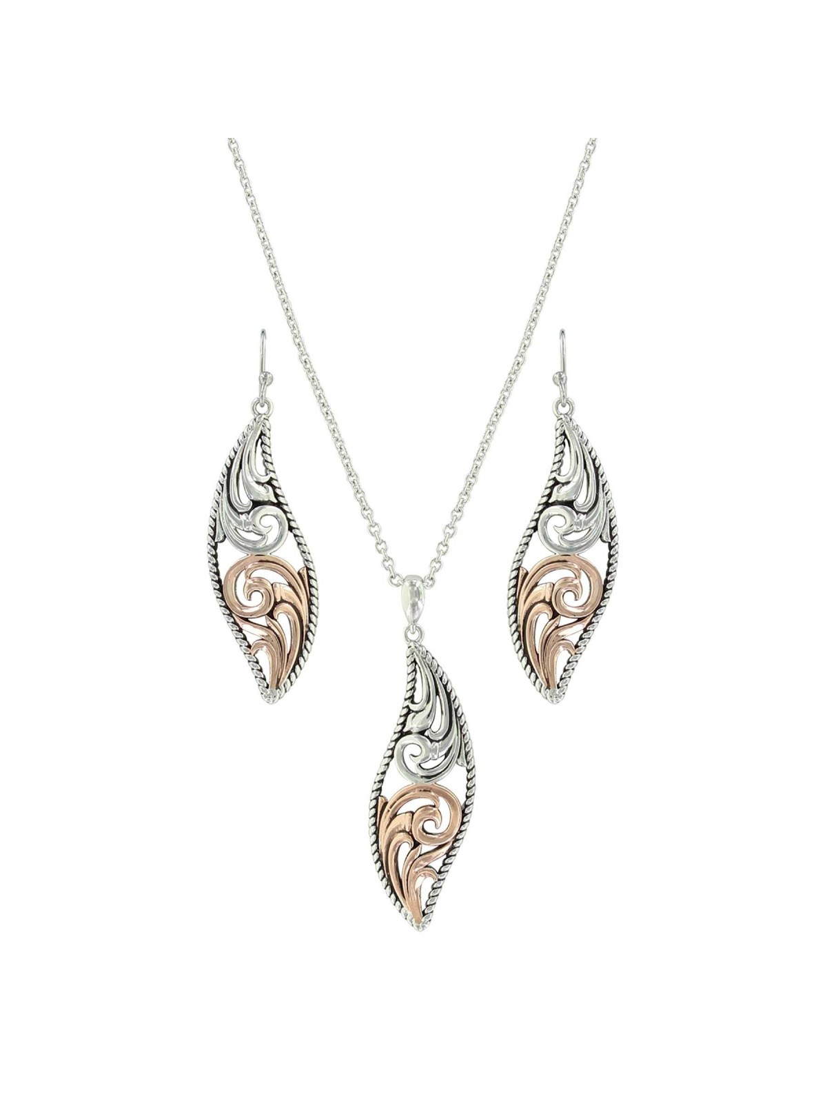 MONTANA SILVERSMITHS Meet at the Gates Filigree Jewelry Set JS3959