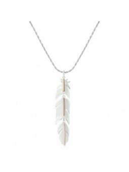 MONTANA SILVERSMITHS Rose Gold Plume Feather Necklace NC1618RG