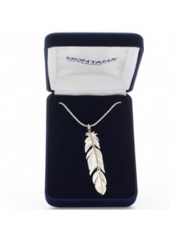 MONTANA SILVERSMITHS Rose Gold Plume Feather Necklace NC1618RG