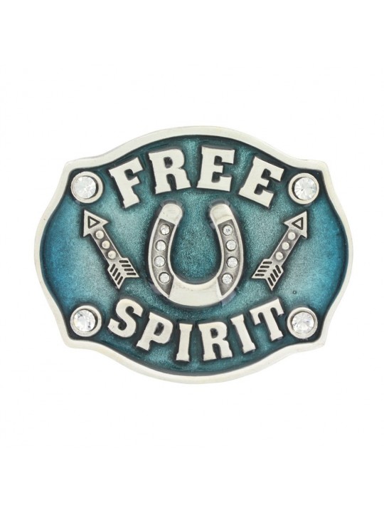 MONTANA SILVERSMITHS  Turquoise Free Spirit Kids Attitude Buckle A606