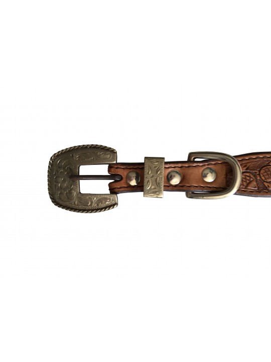 Cashel Dog Collar Acorn Leaf SA-RDC6