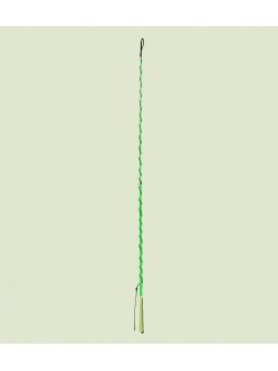 Telescopic lunging whip with golf grip neon green