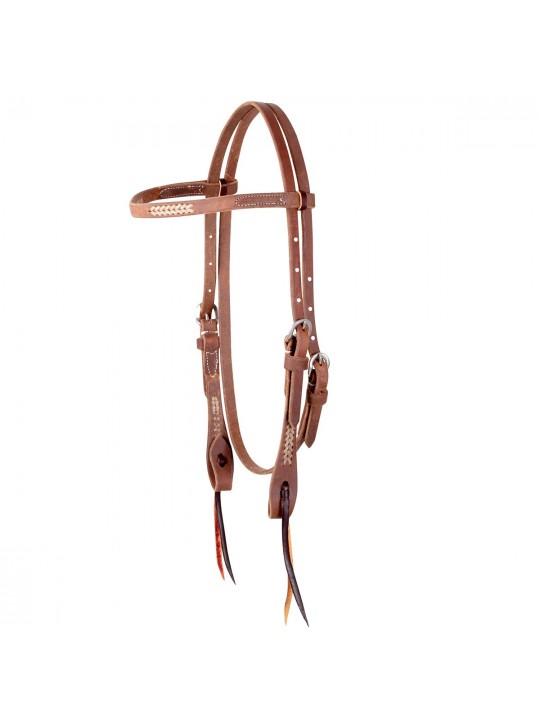 Martin Saddlery Rawhide Braided Natural Headstall