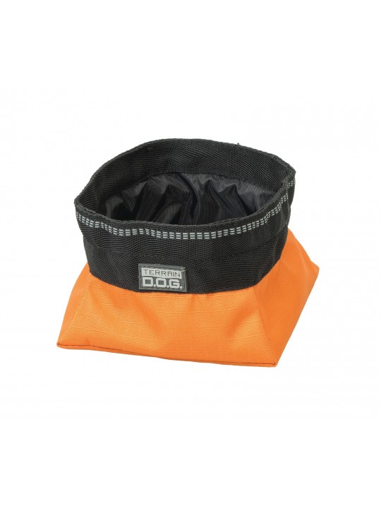 Terrain Dog, Collapsible Travel Bowl, small, orange