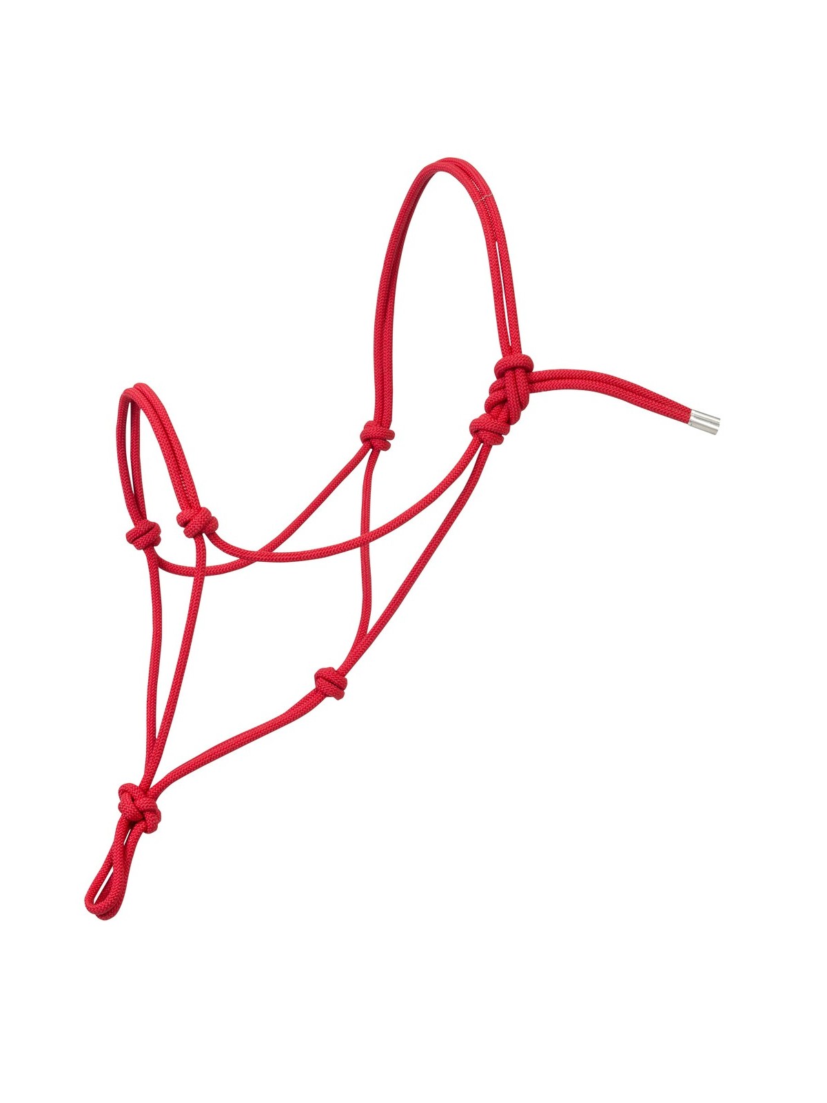 Silvertip Rope Halter Solid Red