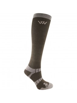 Woof Wear Bamboo Long Riding Socks WW0017 brown