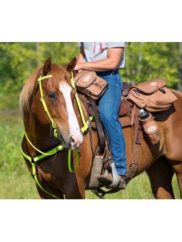 Polyester Saddle Bag brown
