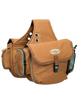 Polyester Satteltasche braun