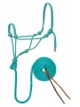 Diamond Braid Rope Halter and Lead teal