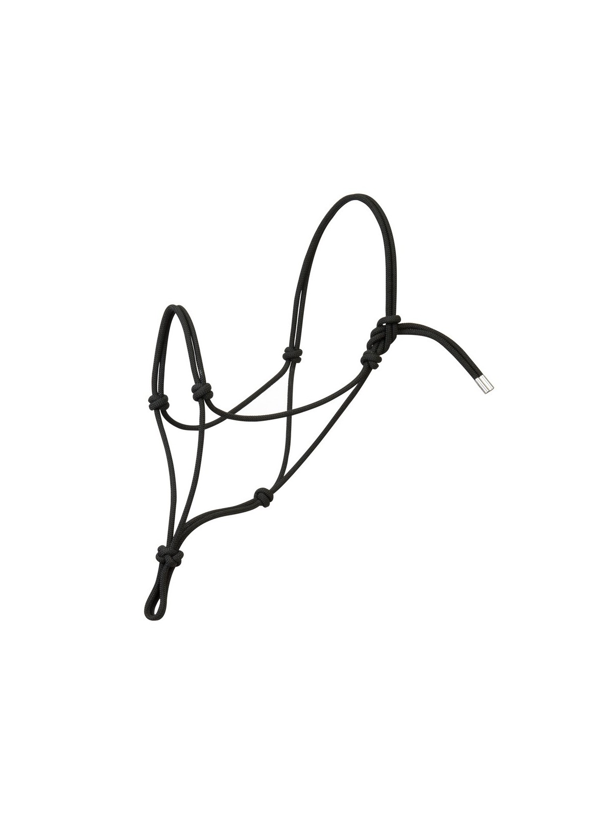 Silvertip Rope Halter Solid black