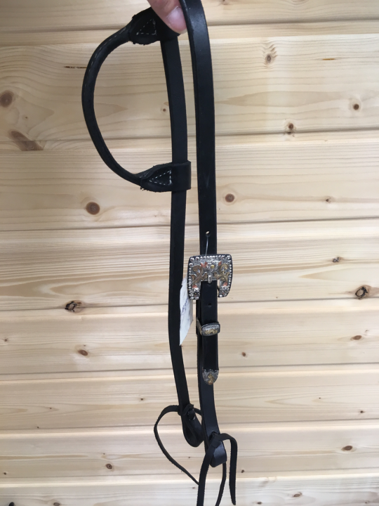 Black Harness One Ear Headstall