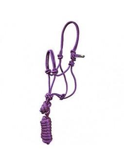Pony-Miniature Rope Halter purple