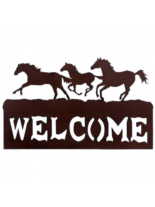 Horse Welcome Plaque