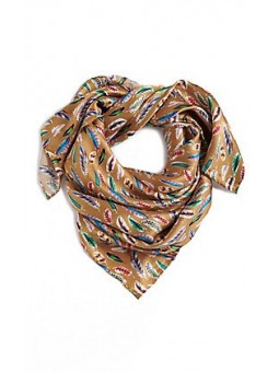 Scarf Feather Gold