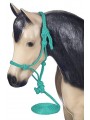 Shetty - Mini Rope Halter with Lead blue-green turquoise