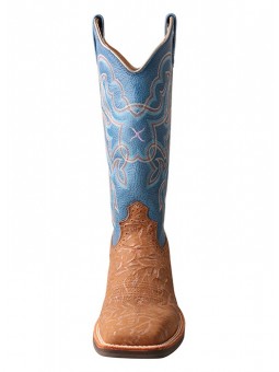 Ruff Stock Boot WRS0030 Tan / Sky Blue