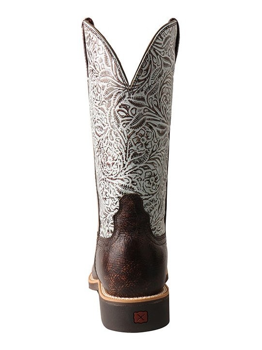 Top Hand Boot WTH0015 brown / turquoise print