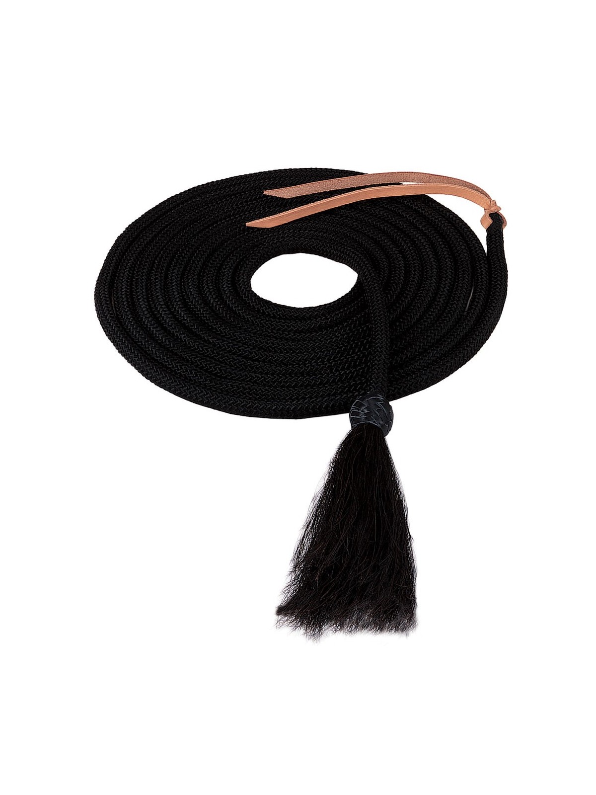 Nylon Mecate with Horsehair Tassel black