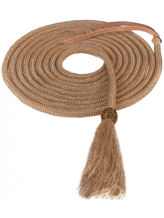 Nylon Mecate with Horsehair Tassel tan