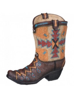 Aztec Cowboy Boot Bank