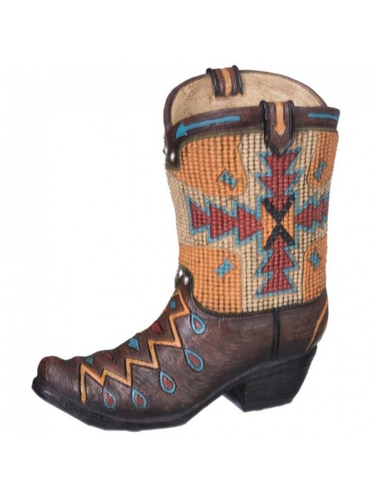 Aztec Cowboy Boot Bank