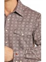 Fire Resistant Floral Snap Shirt