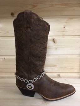 Boot Bracelet with Crystal Star Charm