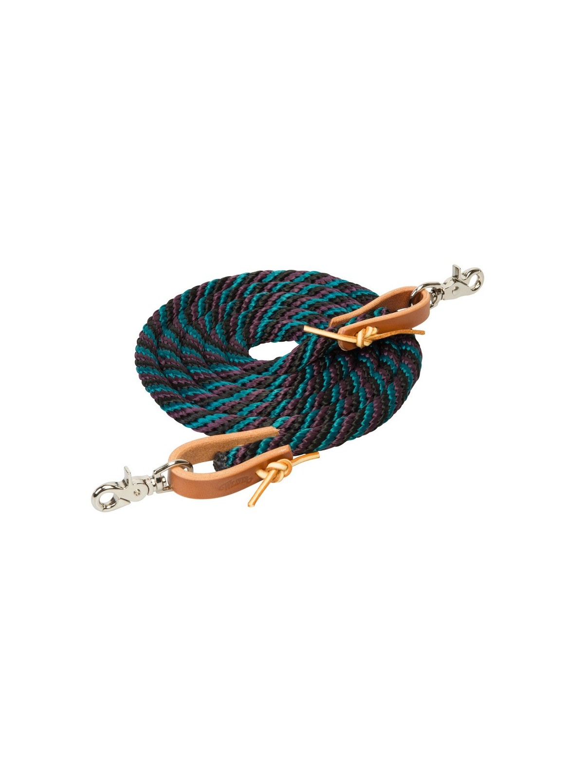 Poly Roper Reins, 3/8" x 8' 35-2026-W17 plum teal