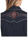 Retro Embroidered Western Shirt 3665