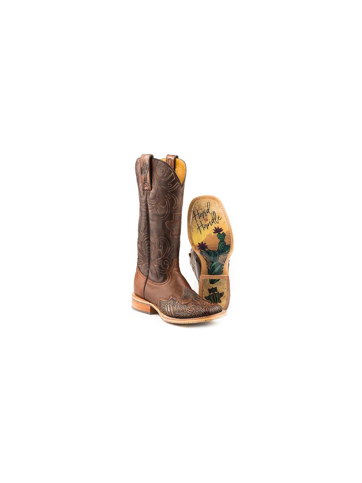 Cactus Tooled Boot