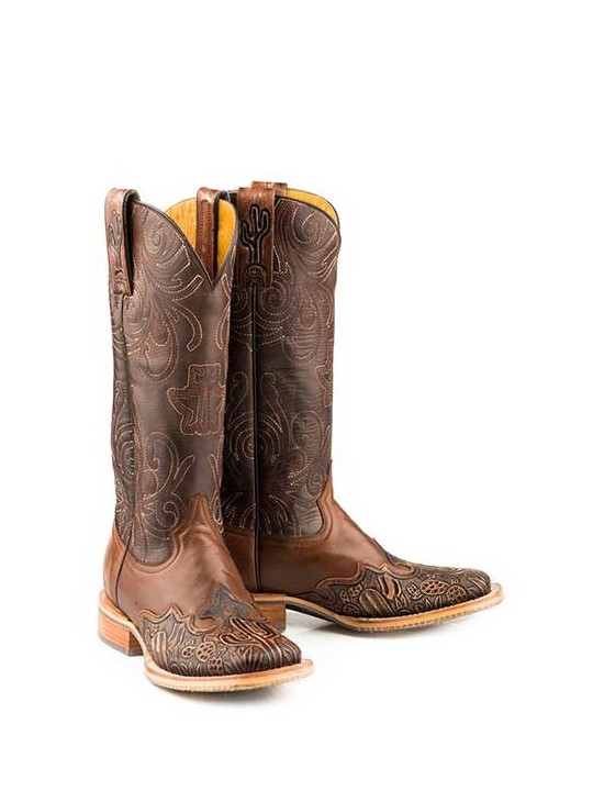 Cactus Tooled Boot