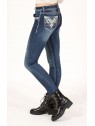 Aztec Embellished Skinny Jeans