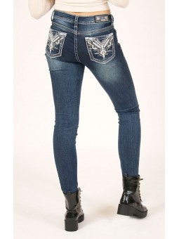 Aztec Embellished Skinny Jeans