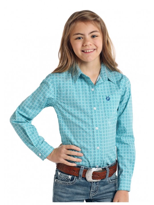 Turquoise Long Sleeve Shirt 4010