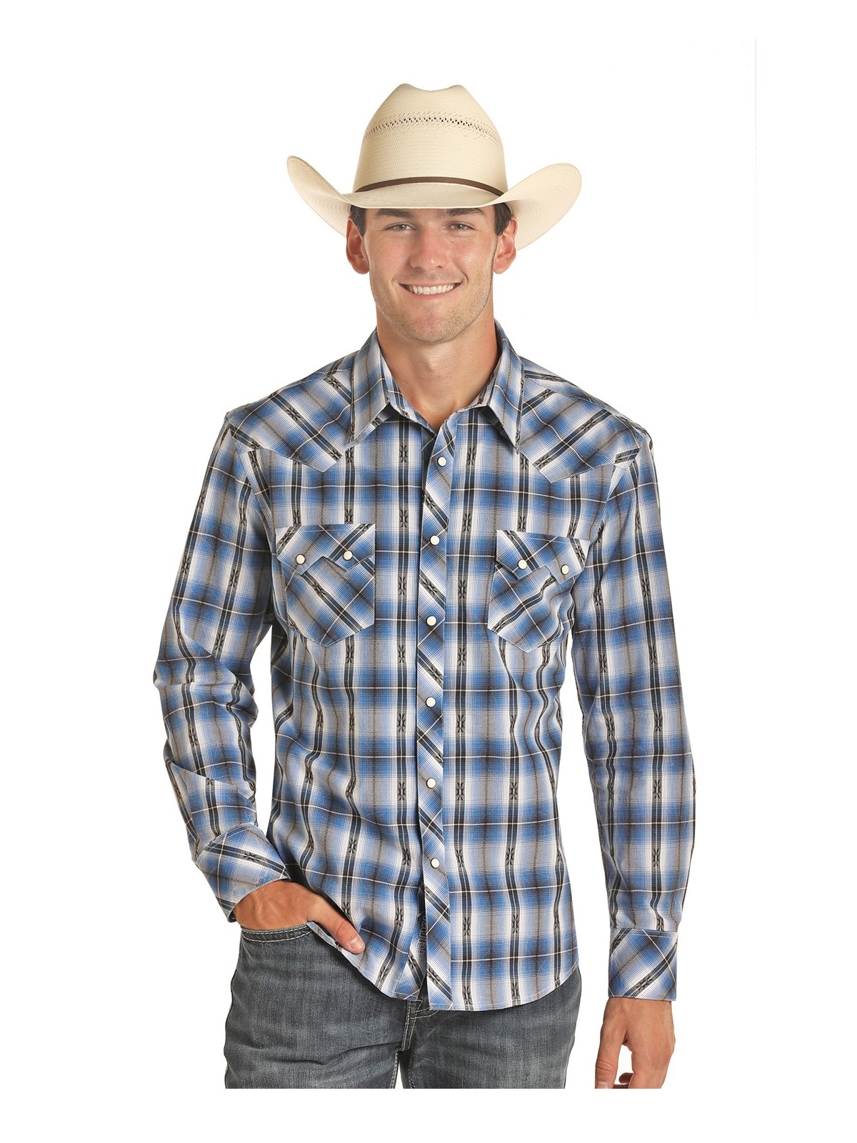 Western Shirt Dobby Plaid