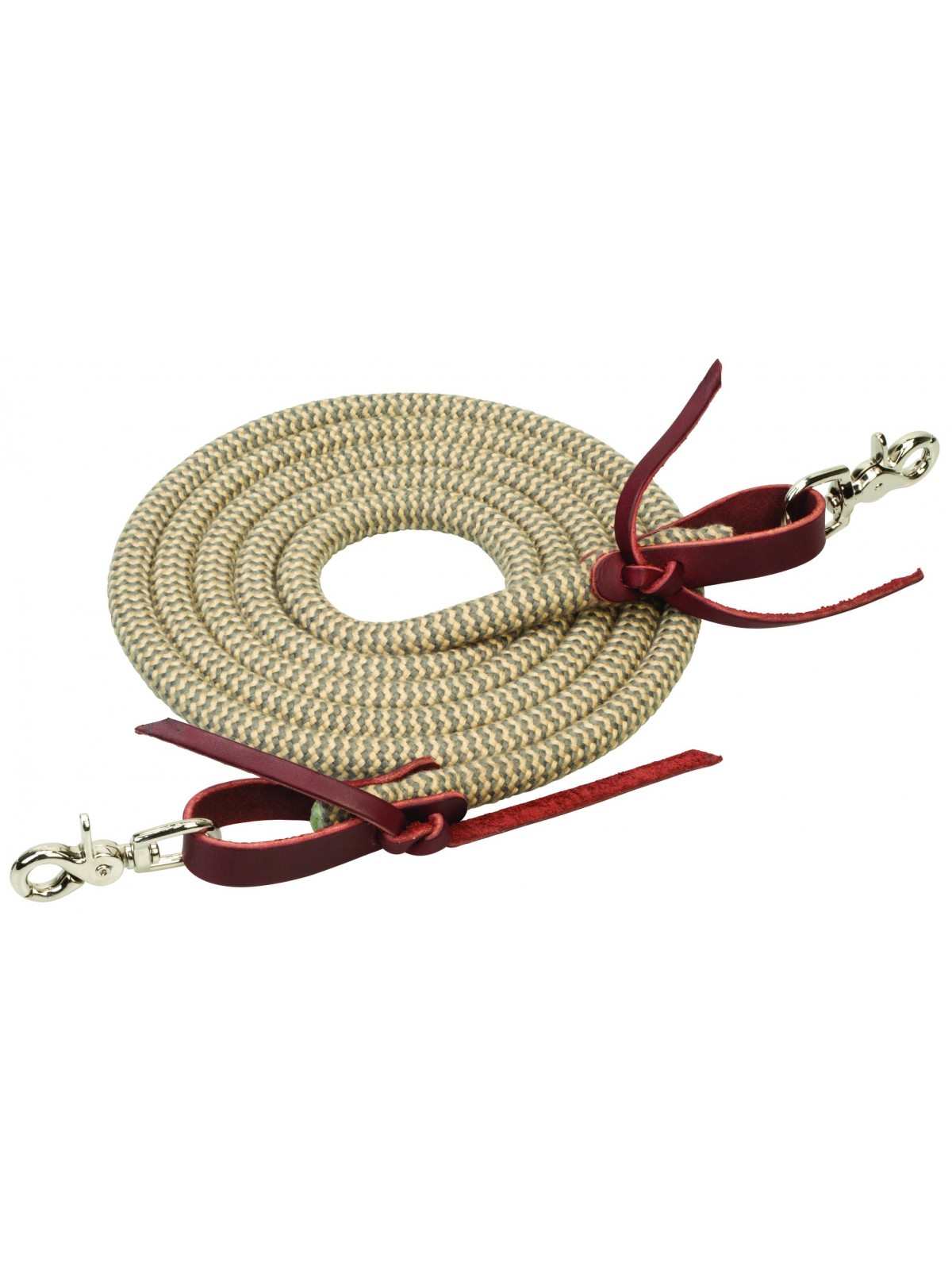 EcoLuxe™ Bamboo Trail Reins 3m sand/grey
